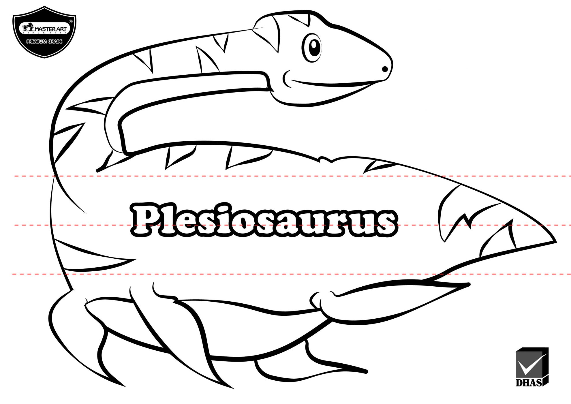พับกระดาษ_Plesiosaurus_MasterArt
