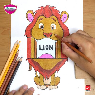 Master Art Pop up Lion
