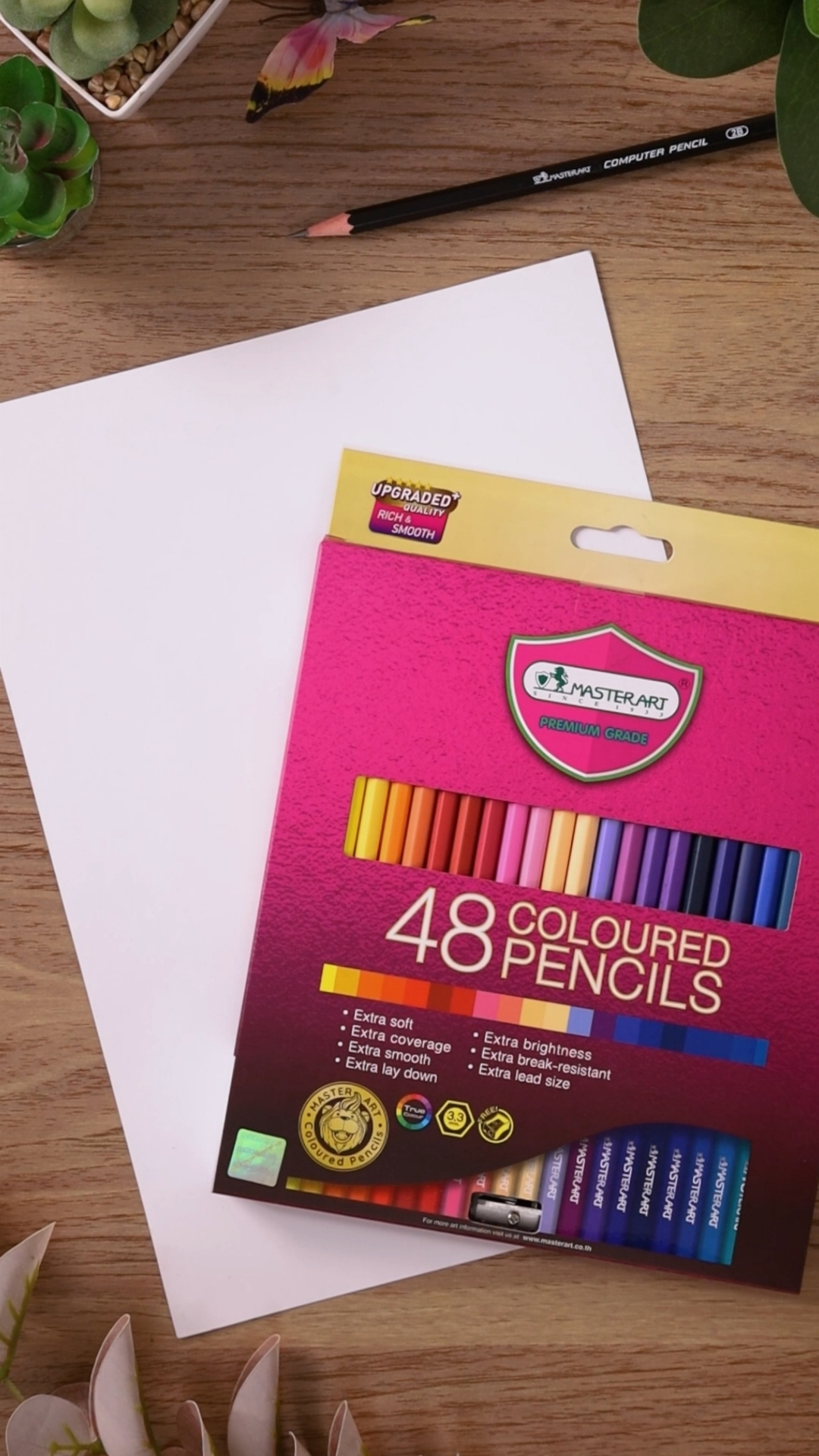สีไม้ Master Art X-tream 48 สี เฉดสีธรรมชาติ