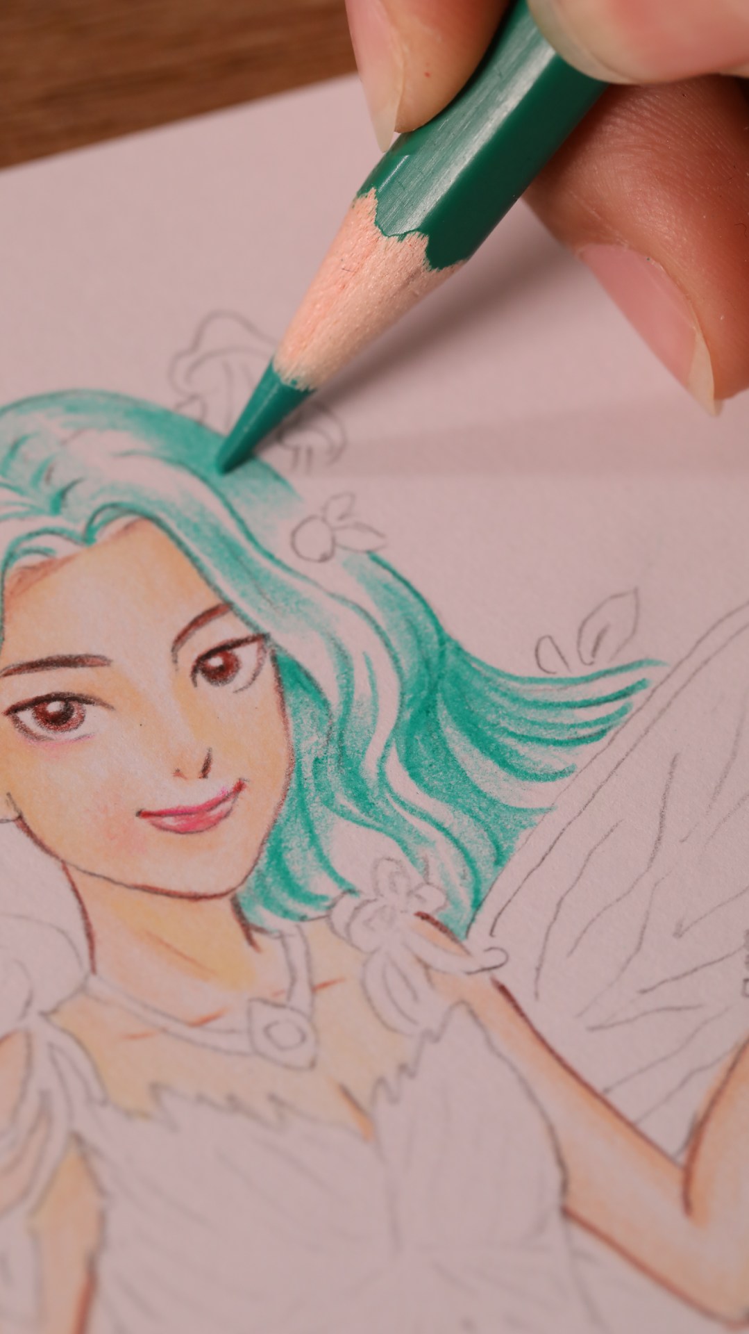 ขั้นตอนการลงสีผิวและผมแฟรี่