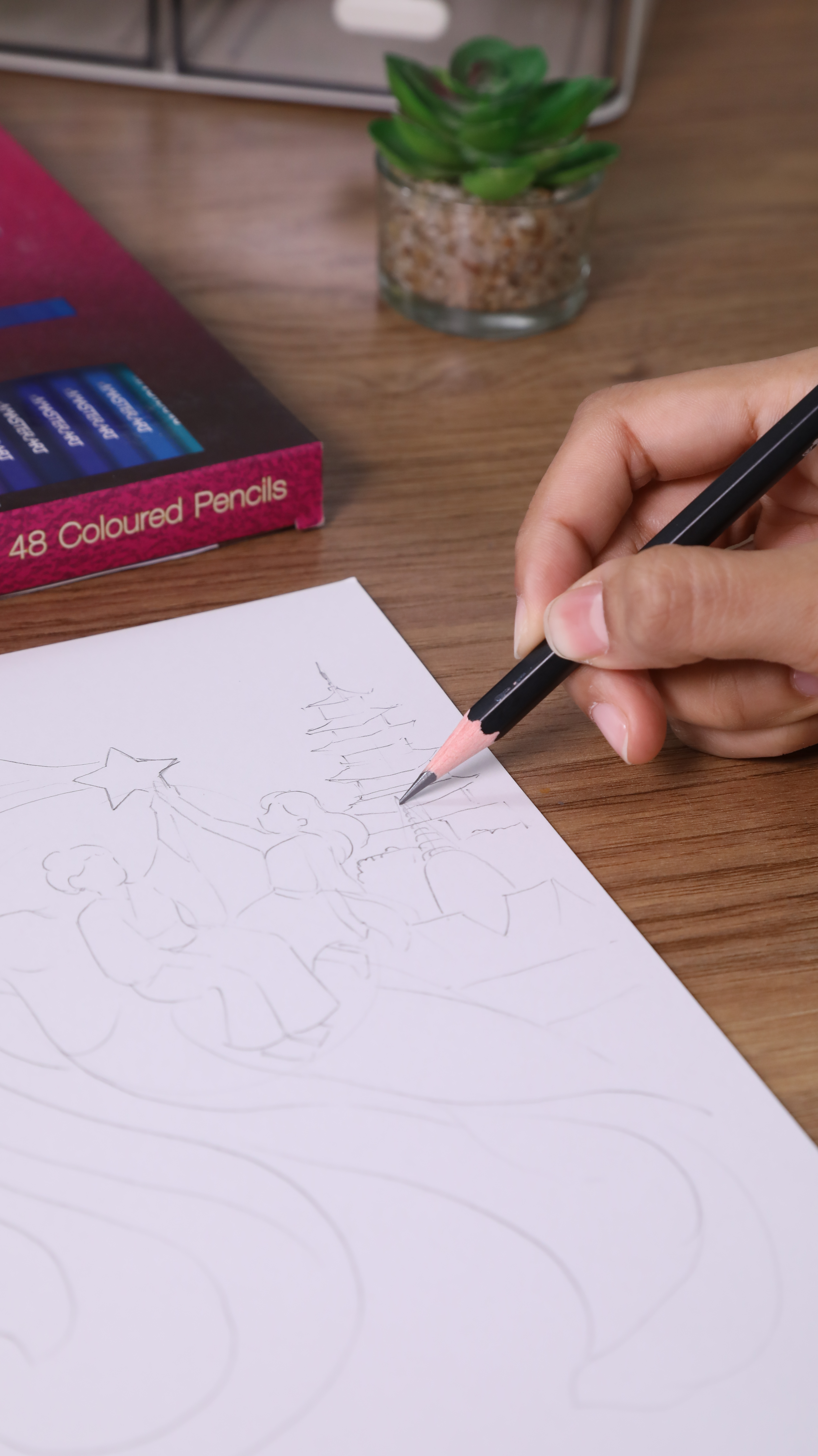 ตัวอย่างการวาง Layout วาดรูประบายสี สูตรที่ 1